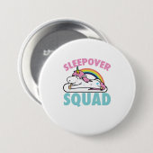 Sleepover Squad Rainbow Magical Overnight Ronde Button 7,6 Cm (Voorkant /achterkant)