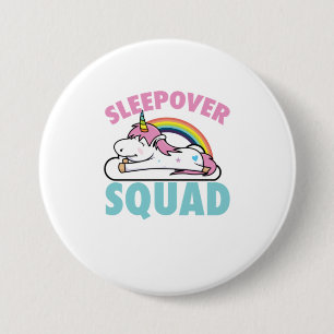 Sleepover Squad Rainbow Magical Overnight Ronde Button 7,6 Cm