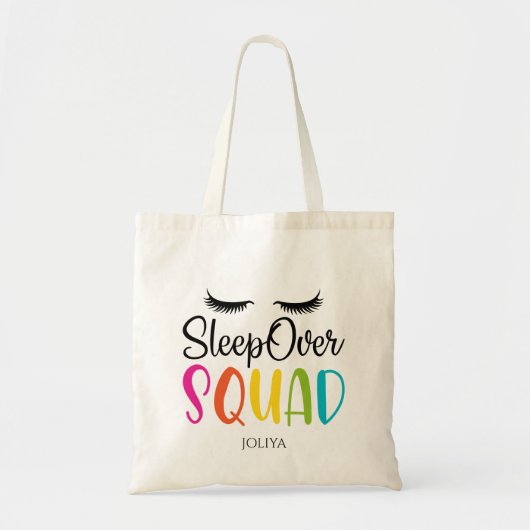 Sleepover Squad Slumber Party Tote Bag (Voorkant)