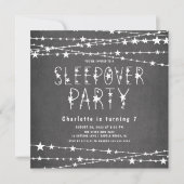 Sleepover Stars Anniversaire Fête Invitation (Devant)