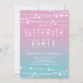 Sleepover Stars Anniversaire Fête Invitation (Devant)
