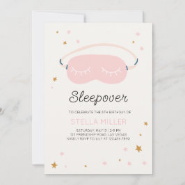 Sleepover Verjaardagsfeestuitnodiging Kaart