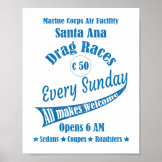 Sleepruimten bij de Mariene Korpfaciliteit Santa A Poster