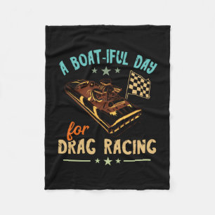 Sleepschip racen mooie dag jacht speedboot fleece deken