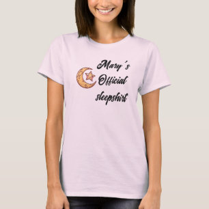 "Sleepshirt officiel" Nom personnalisable T-shirt