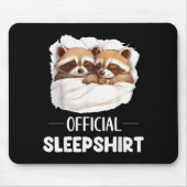 Sleepshirt Sleeng Raccoon Animal Lovers Pajama Muismat (Voorkant)