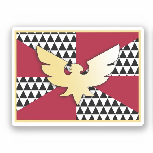 Sleept Pride Vlag Sticker (Voorkant)