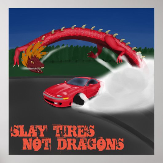 SLEEPTIRES NIET DRAGONS POSTER (Voorkant)