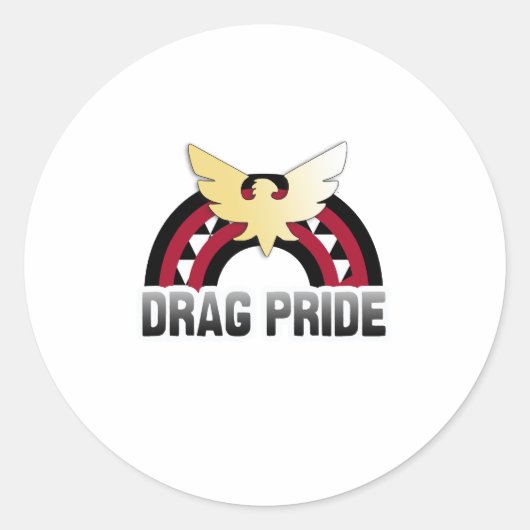 Sleeptrots Pride Ronde Sticker (Voorkant)