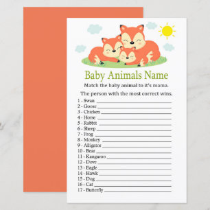 Sleepvos Baby Dieren Naam Game
