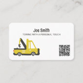 sleepwagen slepen aangepaste QR Visitekaartje (Voorkant)