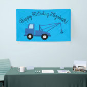 sleepwagen verjaardagsfeest spandoek (Beurs)