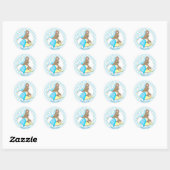 Sleepy Baby Beer Shower Dank u Ronde Sticker (Vel)