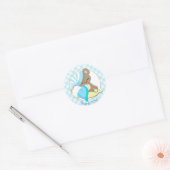 Sleepy Baby Beer Shower Dank u Ronde Sticker (Envelop)