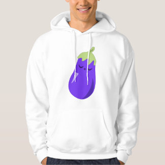 Sleepy Baby Eggplant Hoodie