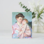 Sleepy Baby | Mary Cassatt Briefkaart (Staand voorkant)