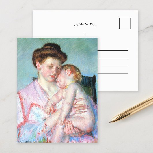 Sleepy Baby | Mary Cassatt Briefkaart