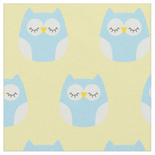 Sleepy Baby Owls Cute Nursery Decor Stof