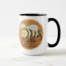Sleepy Bee Morning Buzz met zwarte handgreep