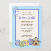 Sleepy Beer 5x7 Baby shower Uitnodiging (Voorkant / Achterkant)