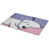 Sleepy Bichon Snijplank (Hoek)