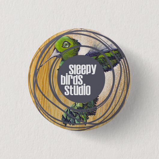 Sleepy Birds Studio Button 1 (Voorkant)