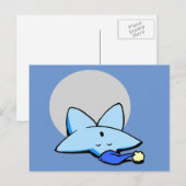 Sleepy Blue Star-Briefkaart Briefkaart (Voorkant / Achterkant)