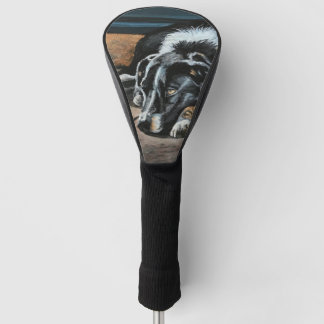 Sleepy Border Collie Golf Driver Hoesje Golfheadcover