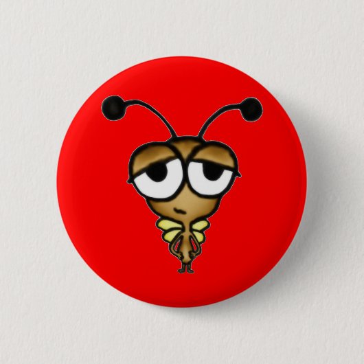 Sleepy Bug Ronde Button 5,7 Cm (Voorkant)