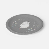 Sleepy Bunny Baby shower 7-inch Bord (Gekanteld)
