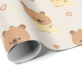 Sleepy Capybara Cadeaupapier (Rol Hoek)