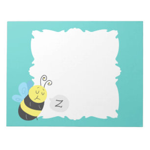 Sleepy Cartoon Bumblebee Notitieblok