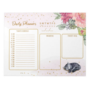 Sleepy Cat Gorgeous Daily Planner Notitieblok
