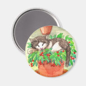 Sleepy Cat Magneet (Voorkant / Achterkant)