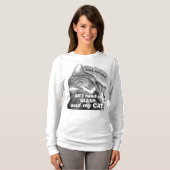 Sleepy Cat T-Shirt personaliseren (Voorkant volledig)