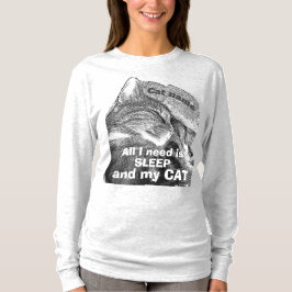 Sleepy Cat T-Shirt personaliseren