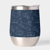 Sleepy Cat Thermal Wine Tumbler – Napping Cat (Links)