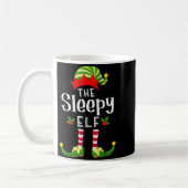 Sleepy Christmas Elf Matching Pajama X-mas Party  Koffiemok (Links)