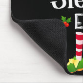 Sleepy Christmas Elf Matching Pajama X-mas Party Muismat (Hoek)