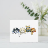 Sleepy Cockapoos Briefkaart (Staand voorkant)