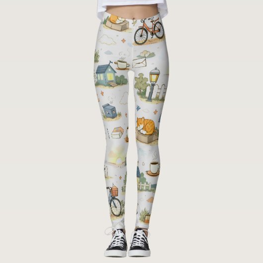Sleepy Dawn Town Leggings (Voorkant)