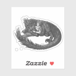 Sleepy Dinosaur Sticker