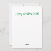 Sleepy Dog Not a Creature was het roeren van Kerst Feestdagenkaart (Achterkant)