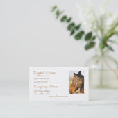 Sleepy Draft Horse Visitekaartjes (Staand voorkant)