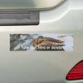 Sleepy Duck Nature Personalized Bumpersticker (Op auto)