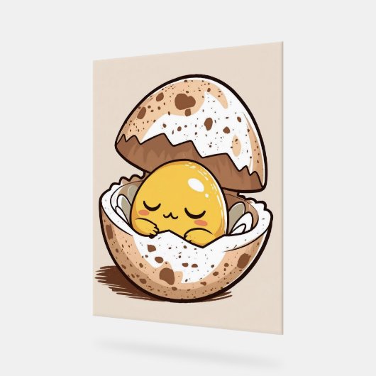 Sleepy Egg Yolk Poster (Angle)