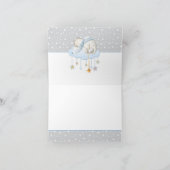 Sleepy Elephant Baby shower Merci Cartes (Intérieur)