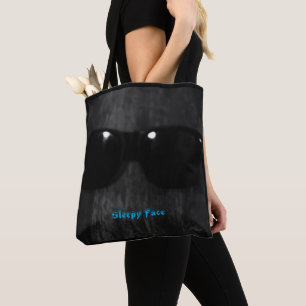 Sleepy Face: Canvas tas voor vrouwen