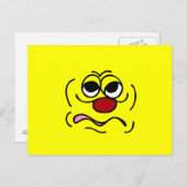 Sleepy Face Grumpey Briefkaart (Voorkant / Achterkant)