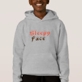 Sleepy Face: Jongen Pullover Hoodie Sweater (Voorkant)